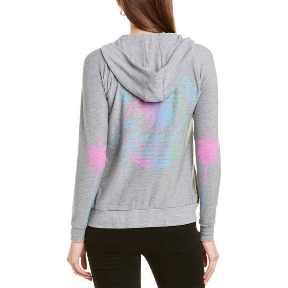 Chaser beach vacation club heather gray hoodie. XS